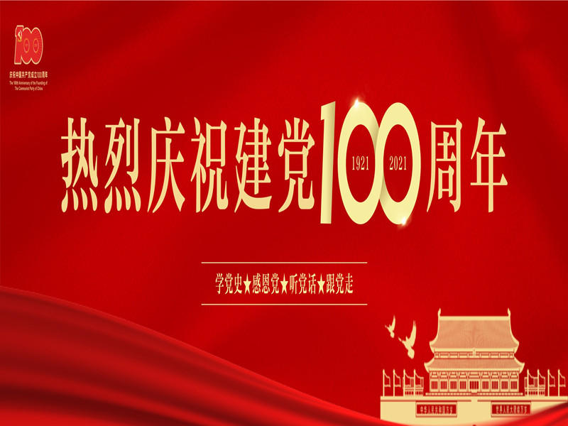 热烈庆祝建党100周年